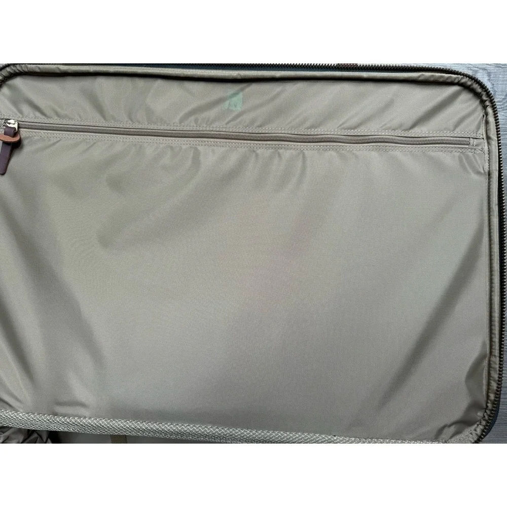 Orvis Battenkill Suitcase Unisex Large Olive Green Excellent Canvas Leather Trim